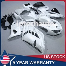 White Ice Cracked Forged Carbon Fiber Fairings For Kawasaki Ninja ZX14 R 2012-24 picture