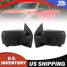 For 2021-2024 Ford F-150 Driver + Passenger Side Mirror W/Camera 18+1 Pin Pair picture