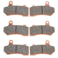 EBC FA409V x3 Semi Sintered Front/Rear Brake V Pads Set of 3 Harley FLH 08-23 picture