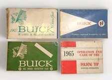 Original 1965 Buick Convertible 4-Booklet Glove Box Lot picture