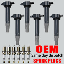 6X OEM Ignition Coil & 6X Iridium Spark Plugs For Dodge Chrysler 3.5L 4.0L UF502 picture