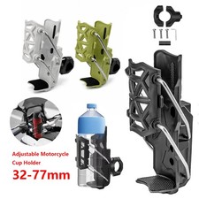 Universal Motorcycle Cup Holder Adjustable Handlebar Water Bottle Mount 32-77mm picture