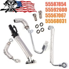 4PCS Turbo Oil Coolant Line Set For Chevy Cruze Sonic Trax Buick Encore 1.4L picture