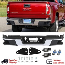 Chrome Steel Rear Step Bumper Assembly For 2015-2022 Chevy Colorado GMC Canyon picture