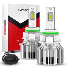 One Pair Lasfit 5202 LED Fog Light Bulbs 6000K XENON White 5000LM Conversion Kit picture