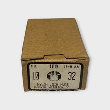Parker Merrick #10-32 Nylon Lock Nuts 18-8 Stainless (Lot of 75) - New Open Box picture
