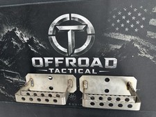 2x Humvee GMV airlift bumper steps Pack Low profile Foot Step Stainless HMMWV V2 picture