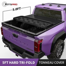 5FT Hard Tri-Fold Tonneau Cover Truck Bed For 2024-2026 Toyota Tacoma Waterproof picture
