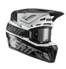 Brand New LEATT HELMET KIT MOTO 8.5 V22 - BLACK/WHITE Adult XL picture