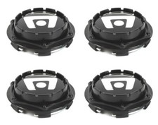 4x Motegi Racing MR116 MR117 MR118 MR128 Wheel Center Caps Gloss Black 4/5 Lug picture