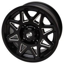 4/156 Tusk Tintic Wheel 15x7 5.0 + 2.0 Milled Black for Polaris RZR / Kawasaki picture