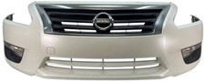 2013-2015 Nissan Altima Sedan Front Bumper Cover Assembly White OEM 620223TA0H picture