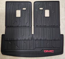 2017-2023 GMC Acadia Integrated Seat Back Cargo Liner 84938211 Black w/ Logo OEM picture