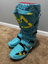 Leatt 5.5 Flexlock MX boots Size 12 Cheetah Print picture