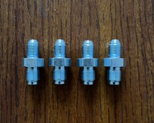 4pcs Steel Brake Adapter Fittings 3AN -3 AN3 to M10 x 1.0 (Metric 10mm) picture