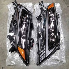 For 2009-16 Toyota Venza LED Headlights Headlamps Projector DRL Black Left+Right picture