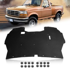 For 1992-1996 Ford F-150 & 92-1997 F-250 F-350 Under Hood Insulation Pad w/Clips picture