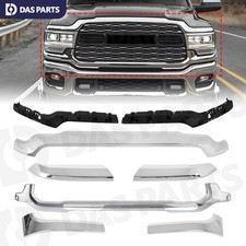 For 2019-24 Ram 2500 3500 Front Upper&Lower Grille Trim Molding OE Style Chrome picture