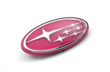 02-05 JDM Subaru Impreza WRX STi Pink STARS Front Grill Emblem W/3M TAPE picture