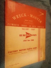 1955-1960 CHRYSLER / PLYMOUTH / DODGE / DE SOTO /  BODY PARTS CATALOG ORIG 58 59 picture
