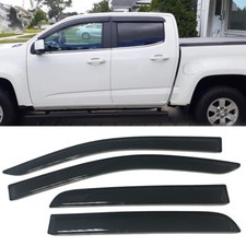 Fit 2015-2022 Chevy Colorado Canyon Crew Cab Window Visors Sun Shade Rain Guards picture