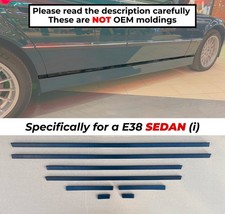 FACELIFT BMW E38 Lower Door Trim Set 8 pcs, Door Moldings E38 sedan (i) picture
