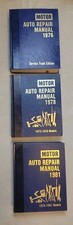 Vintage 1976 1978 & 1971 Motor Auto Repair Manual Book Lot picture