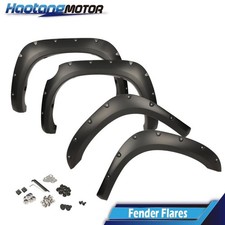 [4PCS]FITS 2007-13 TOYOTA TUNDRA TEXTURE POCKET-RIVETED WHEEL FENDER FLARE COVER picture