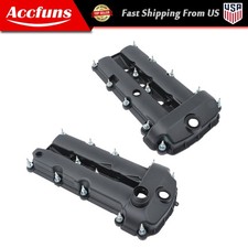 2x Aluminum Left & Right Engine Valve Cover For Jaguar S-Type 2002-2008 V6 3.0L picture
