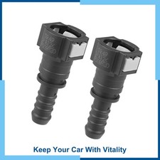 Universa Pack(2) 3/8 to 3/8 Fuel Line Quick Connect Straight Push-On Single Barb picture