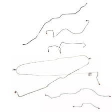 For 90-96 FORD F-150 Complete Brake Line Kit Reg Cab LongBed Stainless CBK0193SS picture