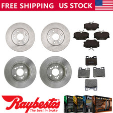 For 1988-1990 Mercedes-Benz 300TE Front Rear Brake Rotors & Metallic Brake Pads picture