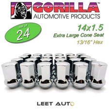 (24pc.) Gorilla Lug Nuts, Factory Style Bulge, 14mm x 1.50, Chrome, 61148FS picture