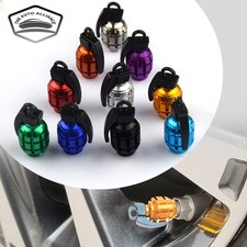 4pcs Grenade Shaped Car Wheel Tyre Valve Stem Alloy Caps Bicycle Dust Covers picture