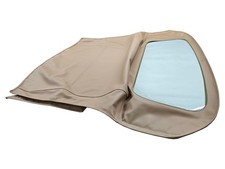 Fits Fiat 124 CS2 1979-1982 Convertible Top Plastic Window Pinpoint Vinyl Saddle picture