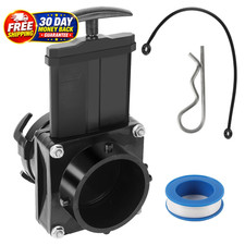3-Inch RV Waste Valve Body with Handle, Durable 3 Inch, Black  picture
