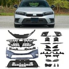 Front Bumper Cover Kit w/ License Plate Fits 2022-2024 Honda Civic 1.5L 2.0L picture