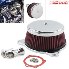 Chrome Smooth Air Cleaner Intake Filter For Harley Electra Glide Road King 93-07 picture