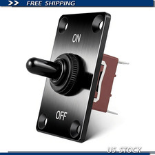 Marine Grade Waterproof Toggle Switch 12V DC 30A 2 Pin SPST ON/Off Mounting picture