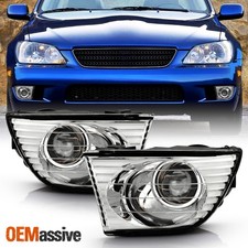 Fits 01-05 Lexus Is300 Altezza Clear Projector Fog Lights Lamp Left & Right Pair picture