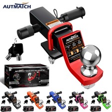 AUTMATCH Trailer Hitch Ball Mount with 2” Hitch Ball - Fits 2