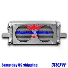 Universal Pocket Tucked Aluminum Radiator＋Fan For Honda Civic CRX-RH249525 3 ros picture