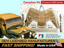 1977 1978 1979 1980 Jeep Golden Eagle CJ5 CJ7 J10 SJ Hood Bird Decal Stripes Kit picture