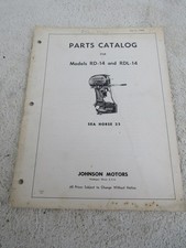 Johnson antique outboard motor ORIGINAL factory parts list 1953 25hp RD-14 RDL14 picture