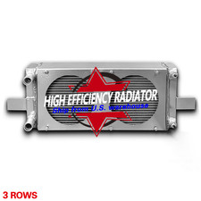 Universal Pocket Tucked Aluminum Radiator For Honda Civic CRX - RH249525 3 Rows picture