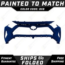 NEW Painted *8X8 - Blue* Front Bumper Cover for 2019-2025 Toyota RAV4 LE XLE XSE picture