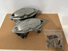 2008-15 INFINITI G37 M37 Q50/60/70 AKEBONO FRONT BRAKE CALIPER SET R+L OEM picture