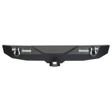 Classic Steel Rear Bumper w/ Light & Hitch Receiver Fit Jeep Wrangler JK 07-18 picture