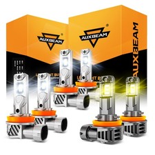 AUXBEAM 1:1 Fanless H9 H11 H11 LED Headlight High Low Beam Fog Light 6500K 3000K picture