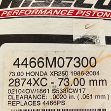 4466M07300 Wiseco Piston Kit picture